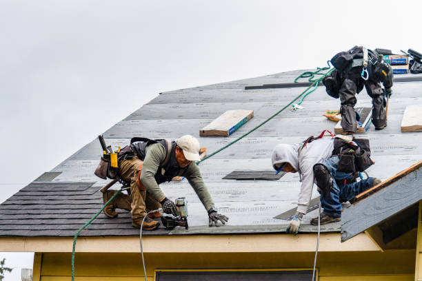Professional Storm Damage Roof Repair technician working in Fontana, CA